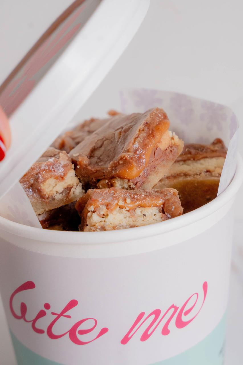 Bite de brownie: Twix
