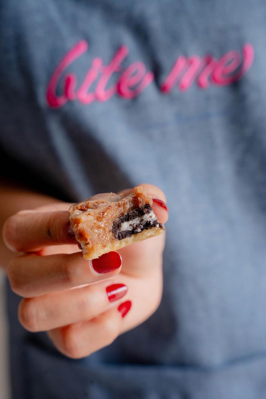 Bite de brownie: Oreo